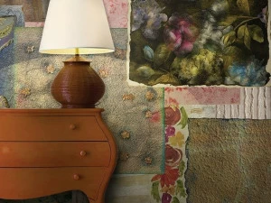 GLAMORA Виниловые обои с цветочными мотивами Stripes & squares