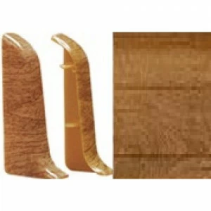 Заглушка левая для плинтуса 081 тиковое дерево