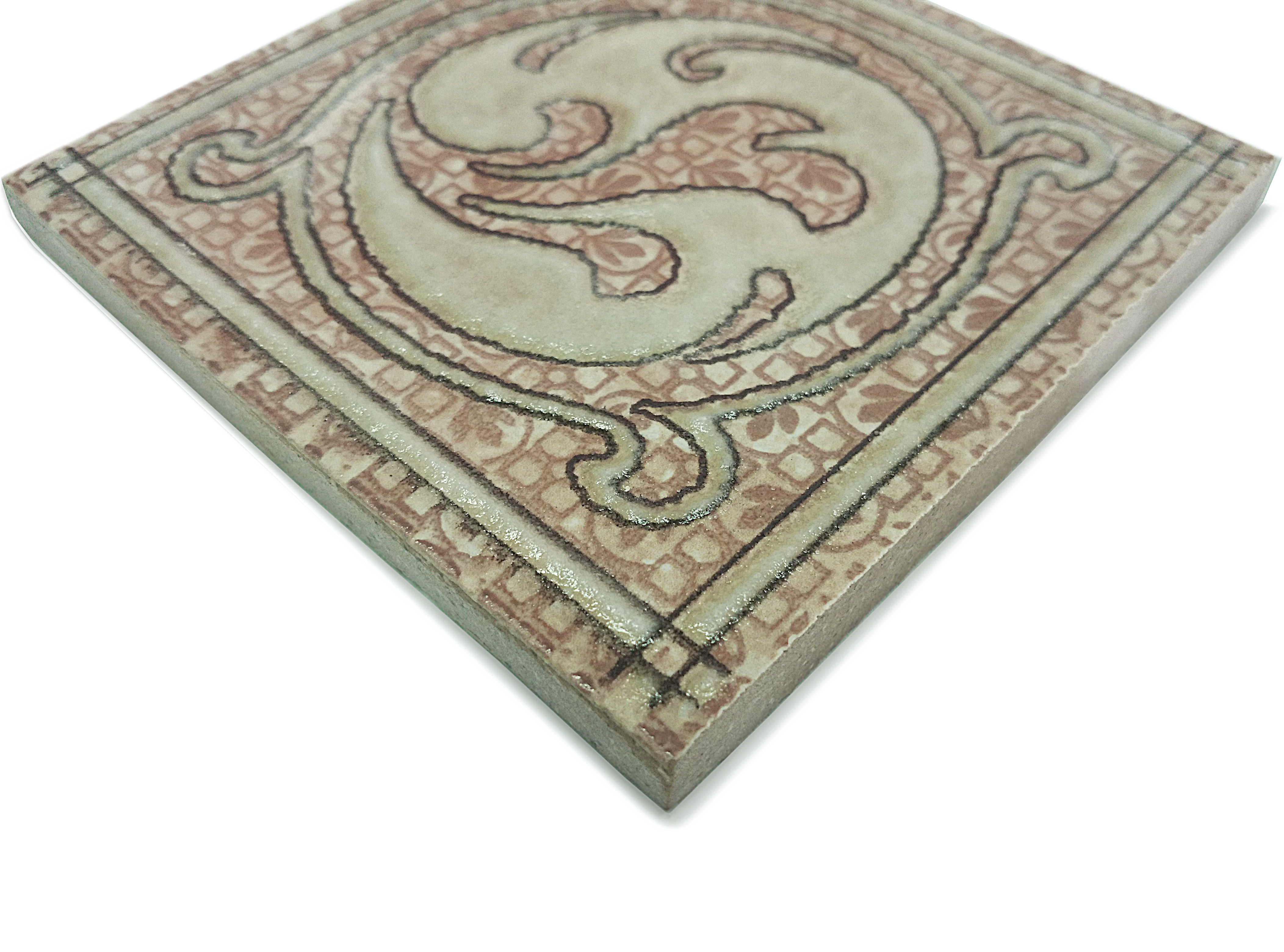 Керамин Раполано — керамогранитная плитка бежевая 10×10 см 84503911 STLM-0050703