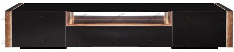 Garbarino Низкая лакированная деревянная тумба под телевизор с ящиками Bob Bob9