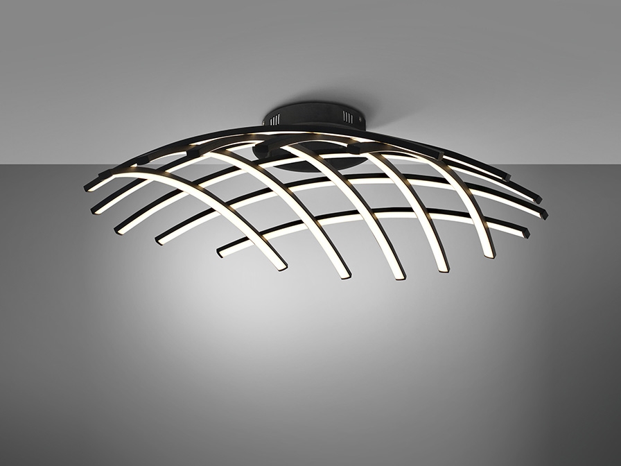 108999 Потолочный светильник 86Ø черный DIM Schuller Trama - Вид №3