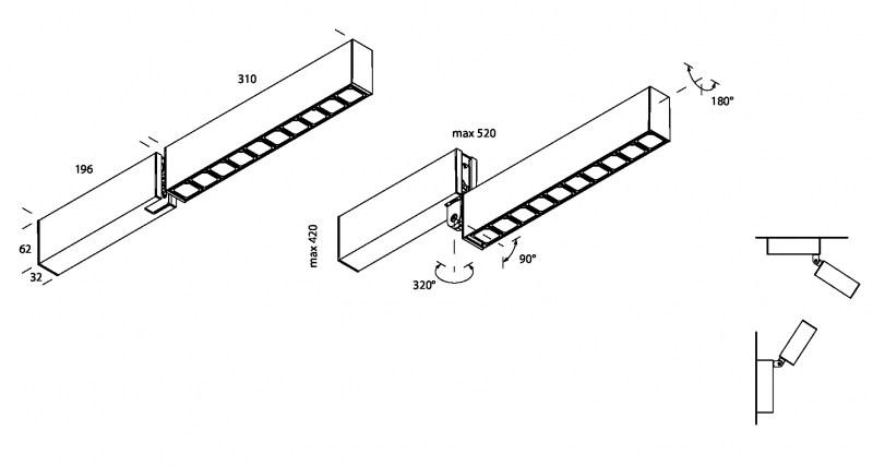 Lucifero's Многофункциональный светодиодный потолочный светильник Leva sun-id-1421889 - Вид №3