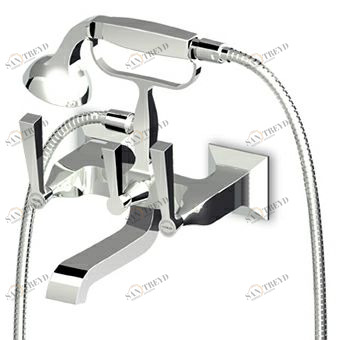ZB2228 Внешняя ванна-душевая группа с переключателем, ручной душ, гибкий шланг 1500 мм. Zucchetti Bellagio 