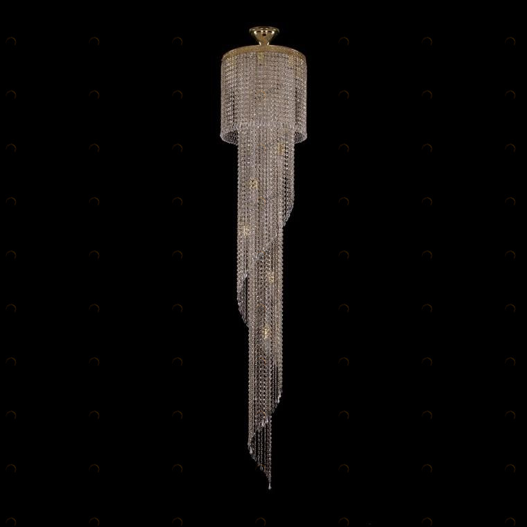 Каскадная люстра Bohemia Ivele 8311/40-200/G BOHEMIA IVELE ДИЗАЙНЕРСКИЕ 076126 Золотой 
