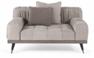 Gianfranco Ferré Home Мягкое кресло из нубука с подлокотниками Highlander Hig.221.b