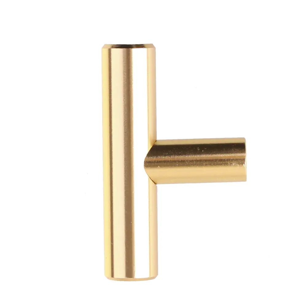 87007802 Ручка-кнопка мебельная штырь цвет глянцевое золото STLM-1007727 Santreyd  - Вид №1