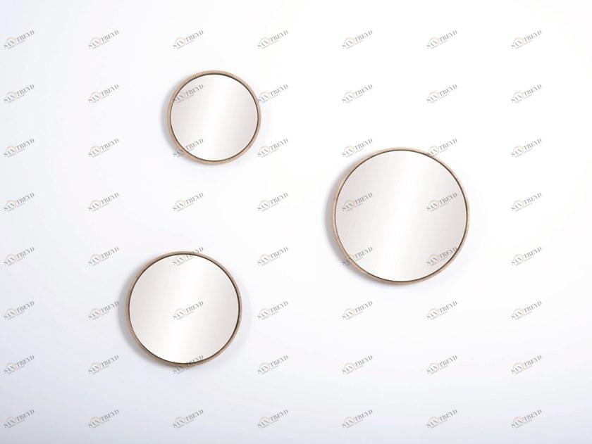 Gazzda Зеркало настенное круглое в раме Hook/look sun-id-1355001