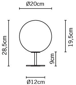 Fabbian Настольная лампа из стекла Lumi sfera sun-id-1360882 - Вид №3