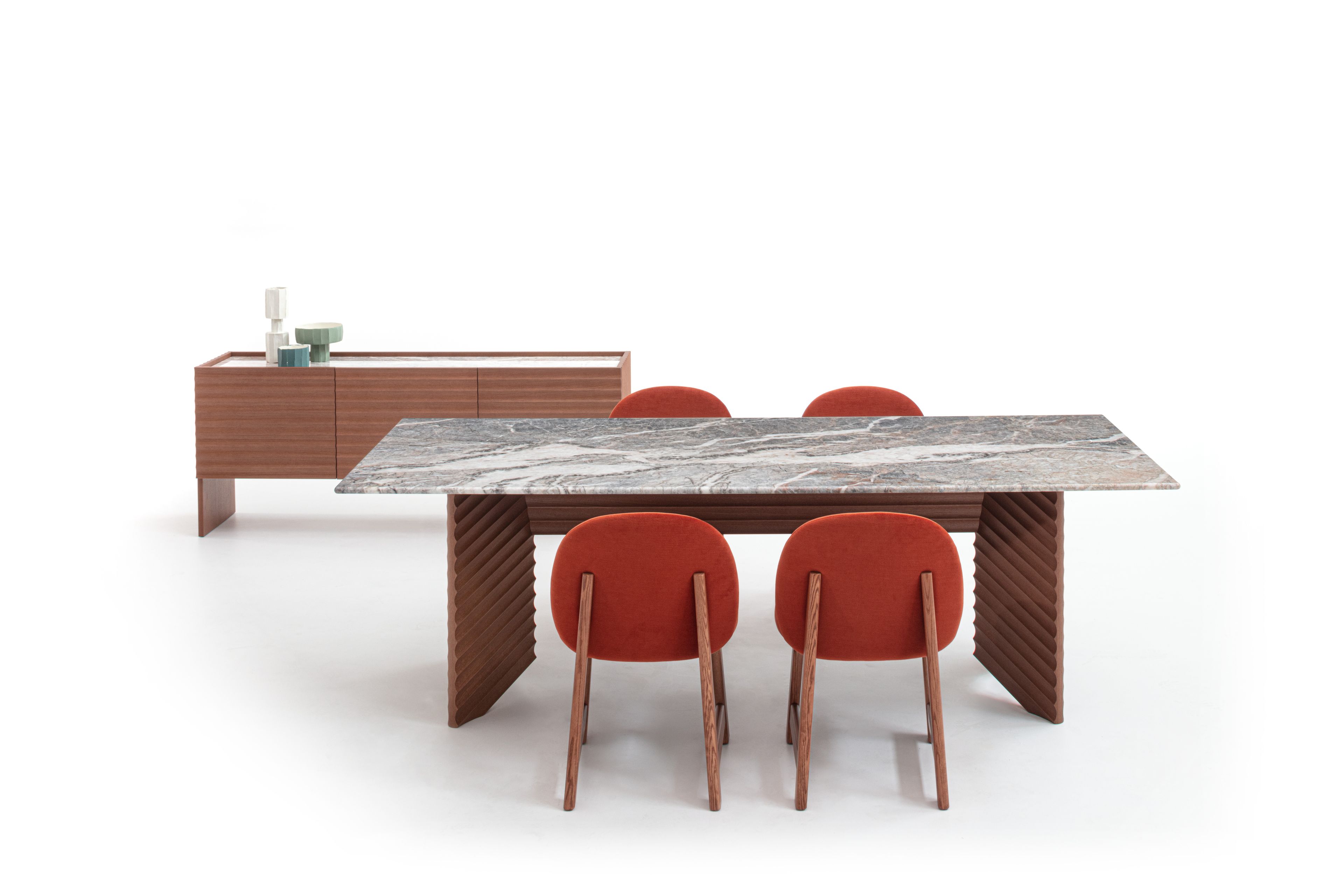 Прямоугольный стол с деревянной, мраморной или стеклянной столешницей MOROSO Rows ARCH-00002610 - Вид №2