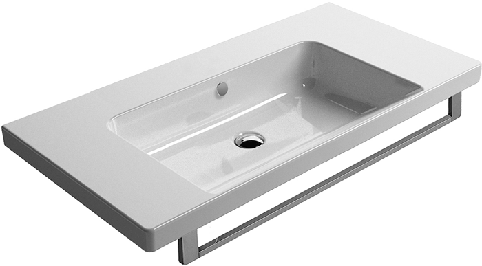 8623111 Подвесная раковина настенная овальная GSI ceramica Norm белая - Вид №1