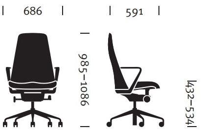Herman Miller Поворотное кожаное кресло руководителя с высокой спинкой Taper sun-id-1437969 - Вид №9