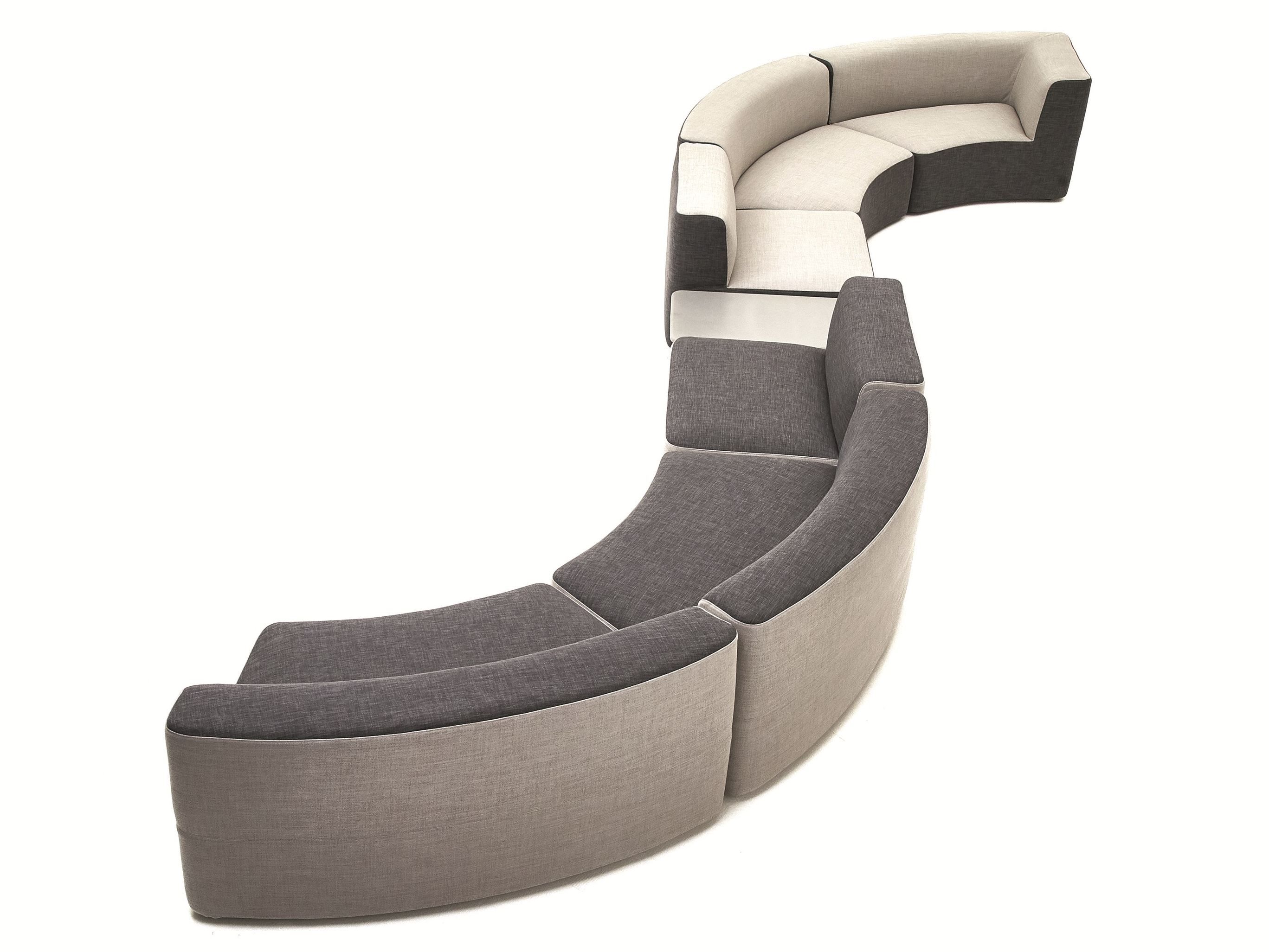 Тканевый изогнутый модульный садовый диван Varaschin Belt ARCH-00070843 - Вид №8