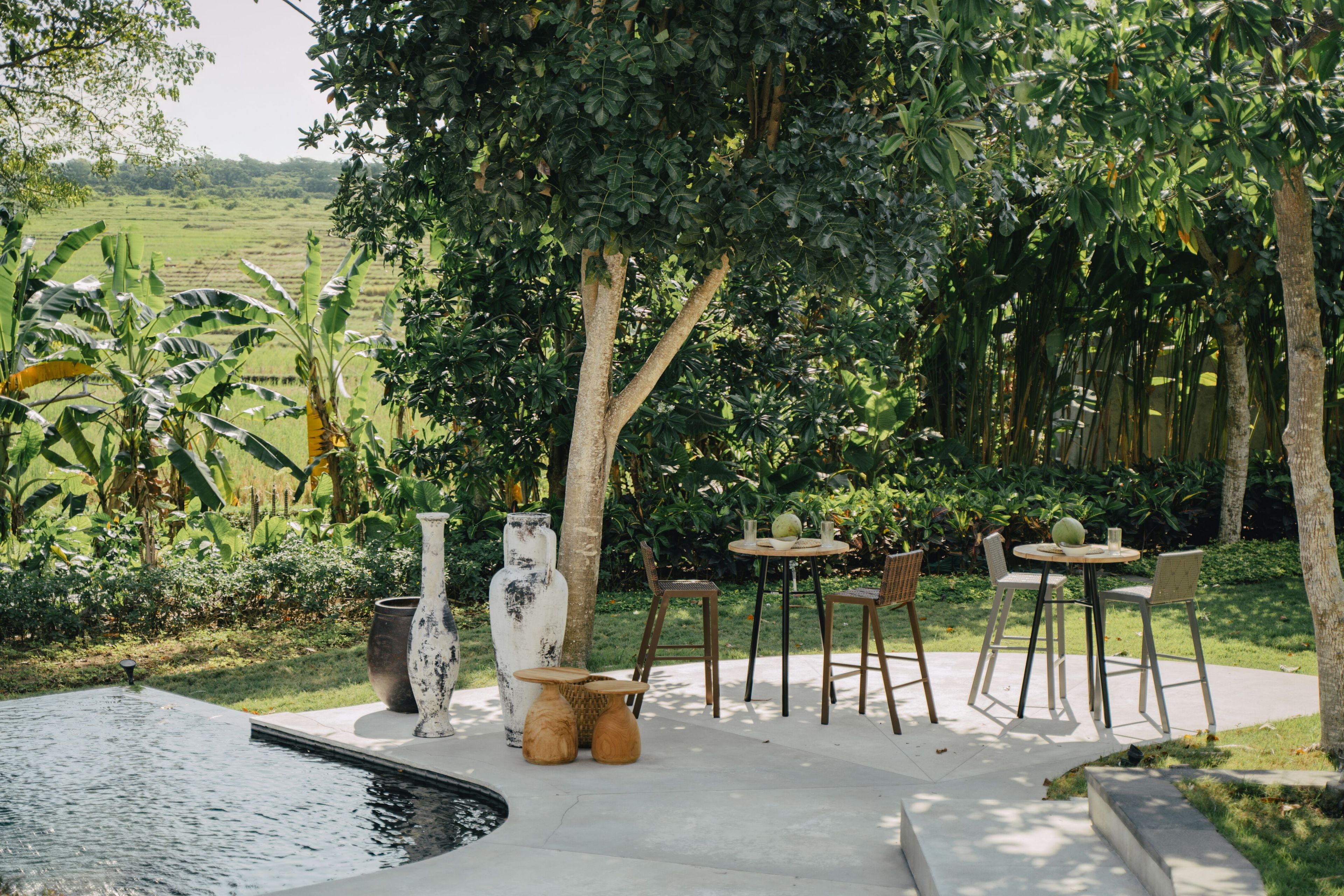 Высокий садовый стул из синтетического волокна со спинкой cbdesign Gatsby ARCH-00027960 - Вид №6