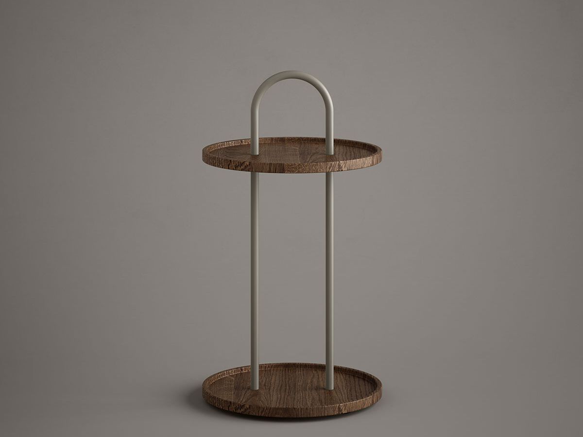 Высокий круглый деревянный журнальный столик Inbani NORM ARCH-00151541 - Вид №15