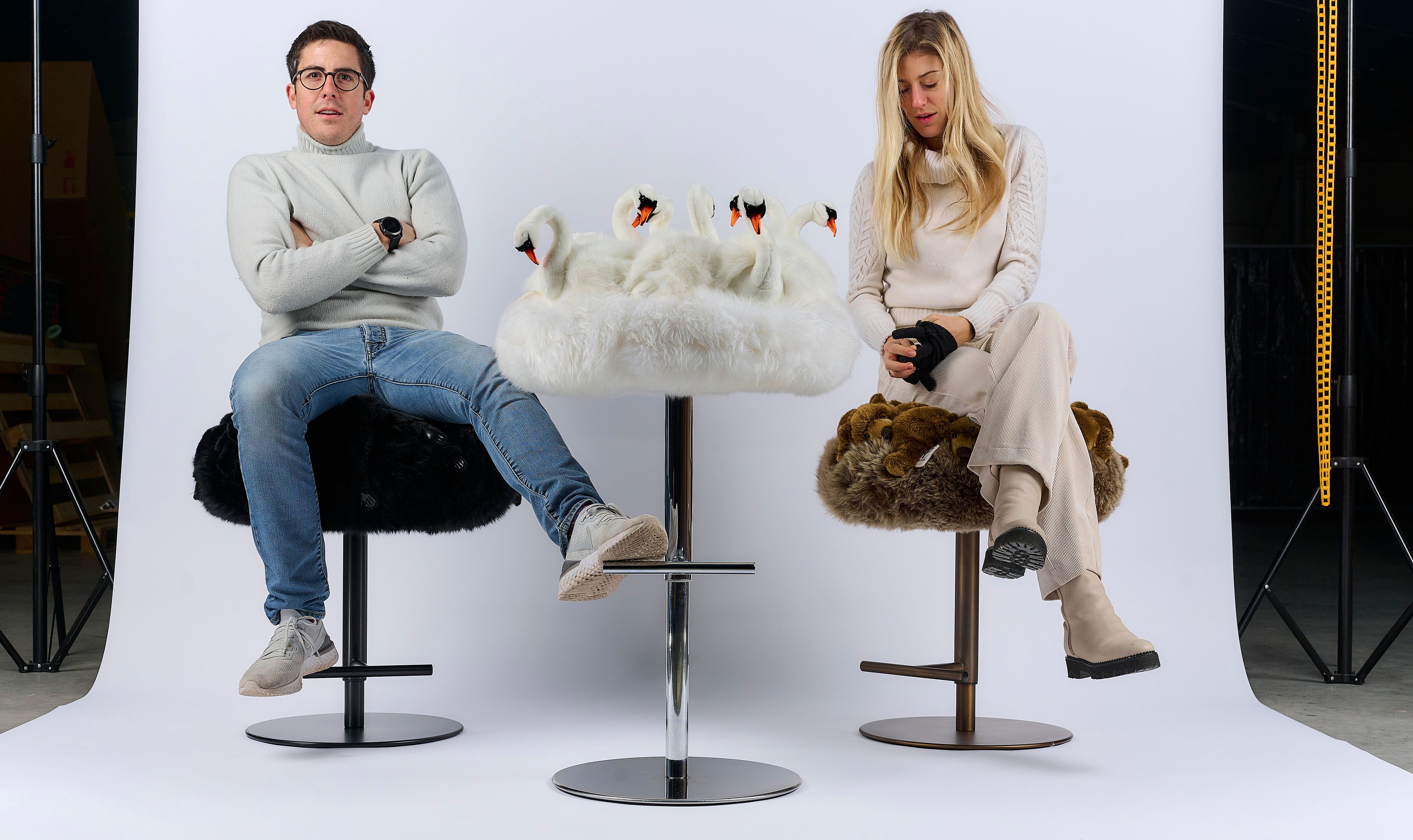 Регулируемая высота полиэстер мягкий стул APCOLLECTION Grizzly ARCH-00125267 - Вид №7