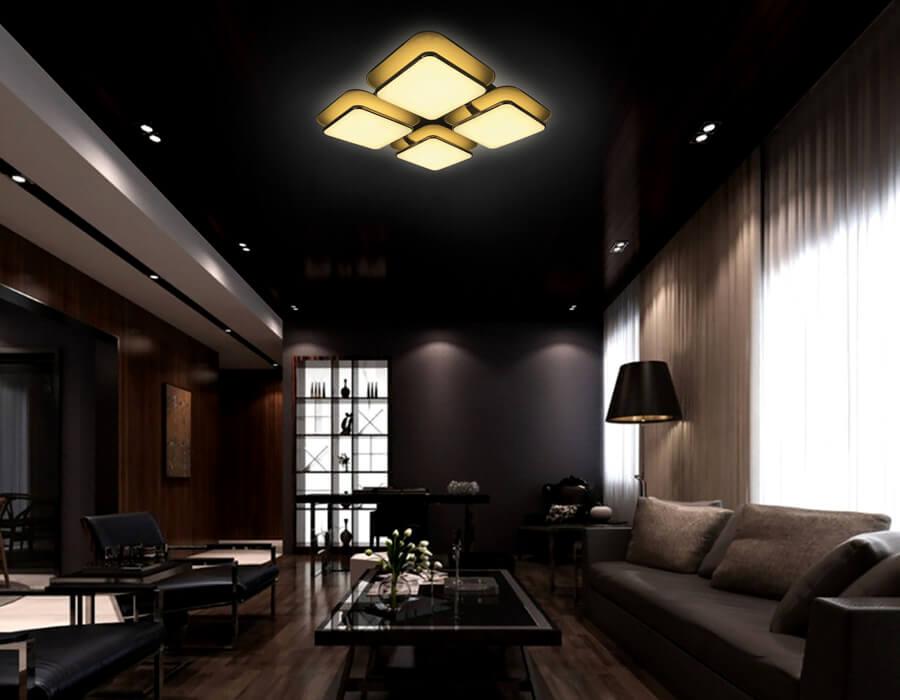 Потолочный светодиодный светильник Ambrella light Orbital Granule FG2034 WH 128W+48W D670*670 AMBRELLA LIGHT ORBITAL GRANULE 223553 Белый  - Вид №3