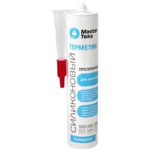 Герметик силиконовый для аквариумов Masterteks 290 мл уксусный цвет прозрачный