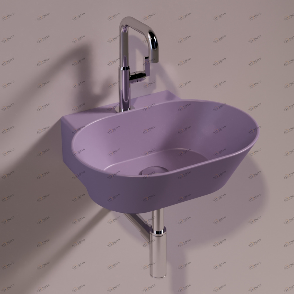 WA06PRUGNAMATT Подвесная раковина настенная овальная Simas 