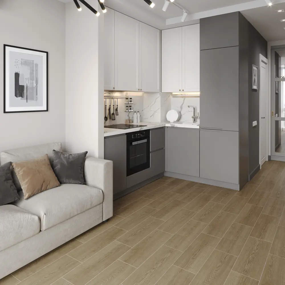 Глазурованный керамогранит LB Ceramics Светлица 19.9x60.3 см 0.96 м² матовый цвет коричневый 89459625 STLM-2158579 - Вид №1