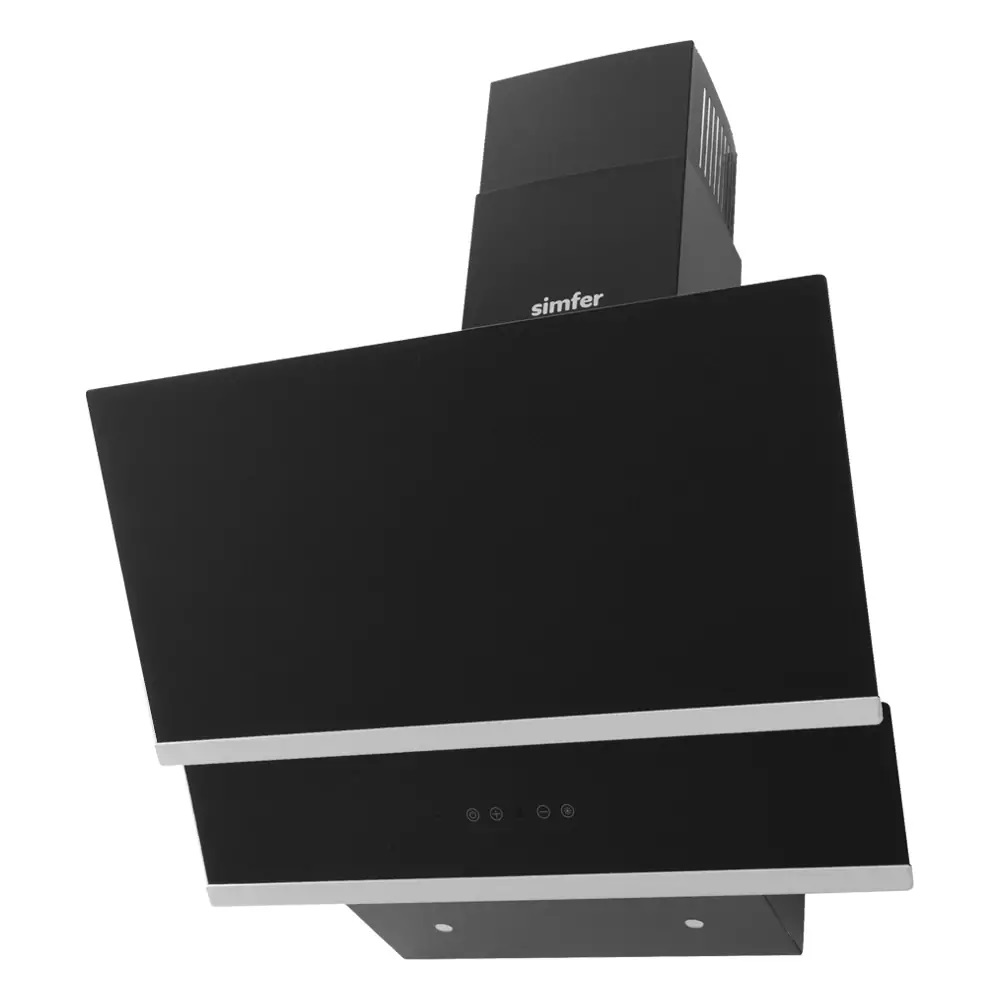 1115528 Вытяжка наклонная Simfer 8658SM черный STDN-0032666 - Вид №1