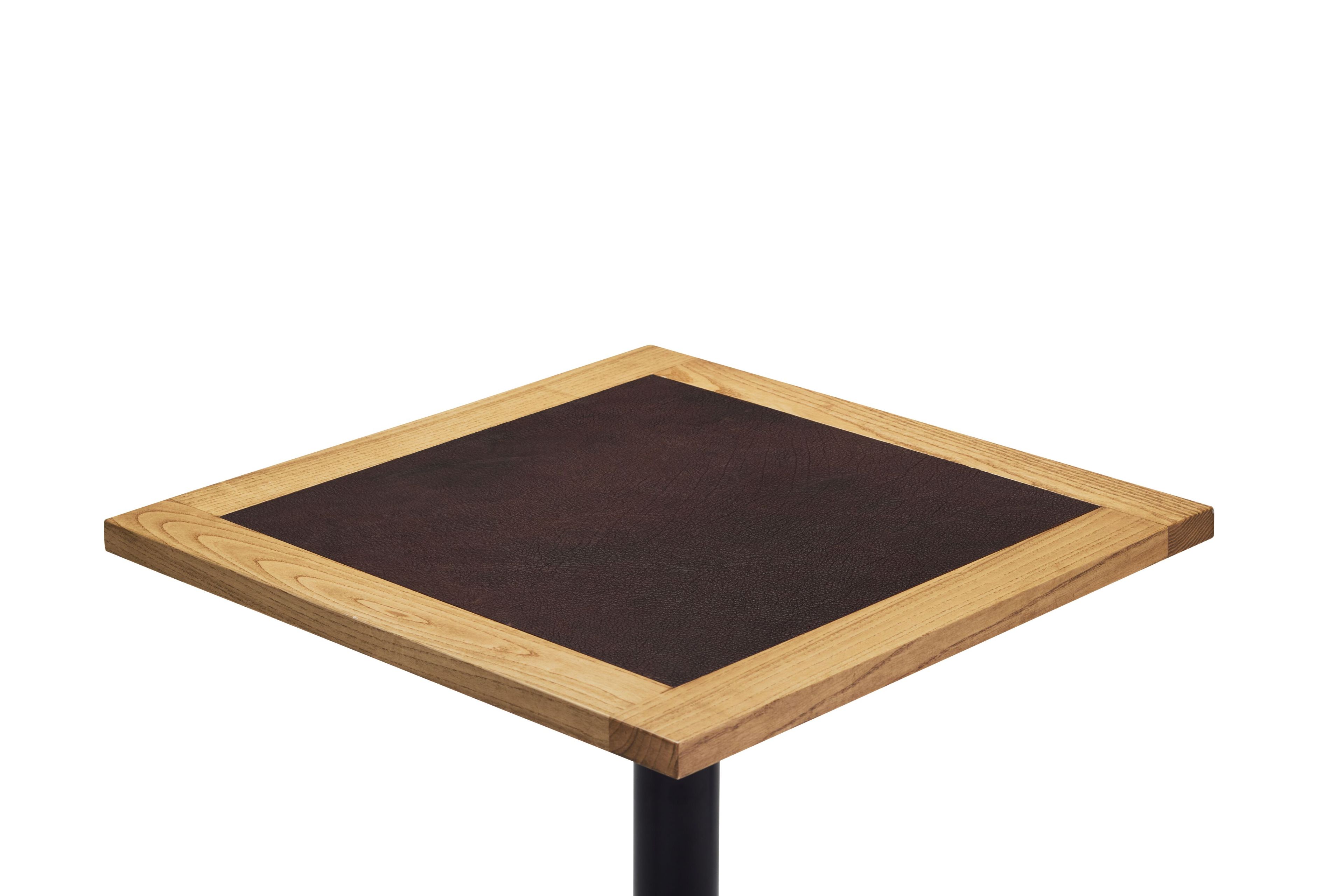 Квадратный стол из кожи и металла Papell Design гостиница ARCH-00008197 - Вид №1