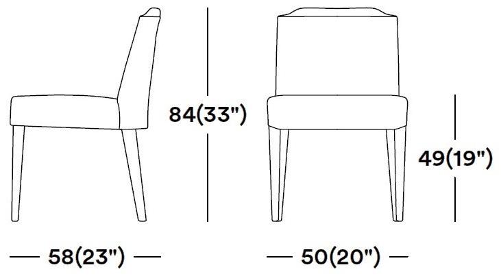 Tirolo Стул из мягкой ткани Boston 010 s - Вид №4