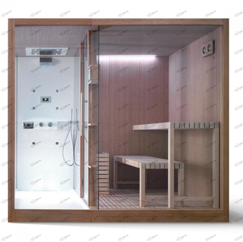 Сауна с душевой кабиной BambooKi 290 см Karolitalia BLUBLEUBAMBOOKI290