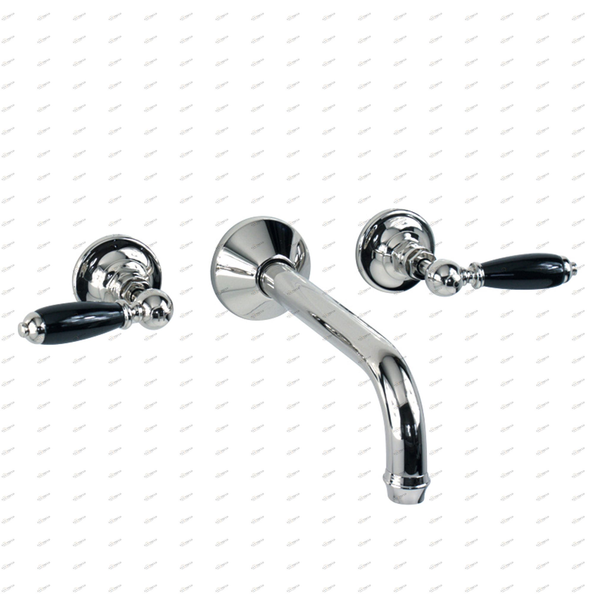 Traditional bathrooms БРАЙТОН смеситель для умывальника на 3 отверстия Tb440.514bl.nk 