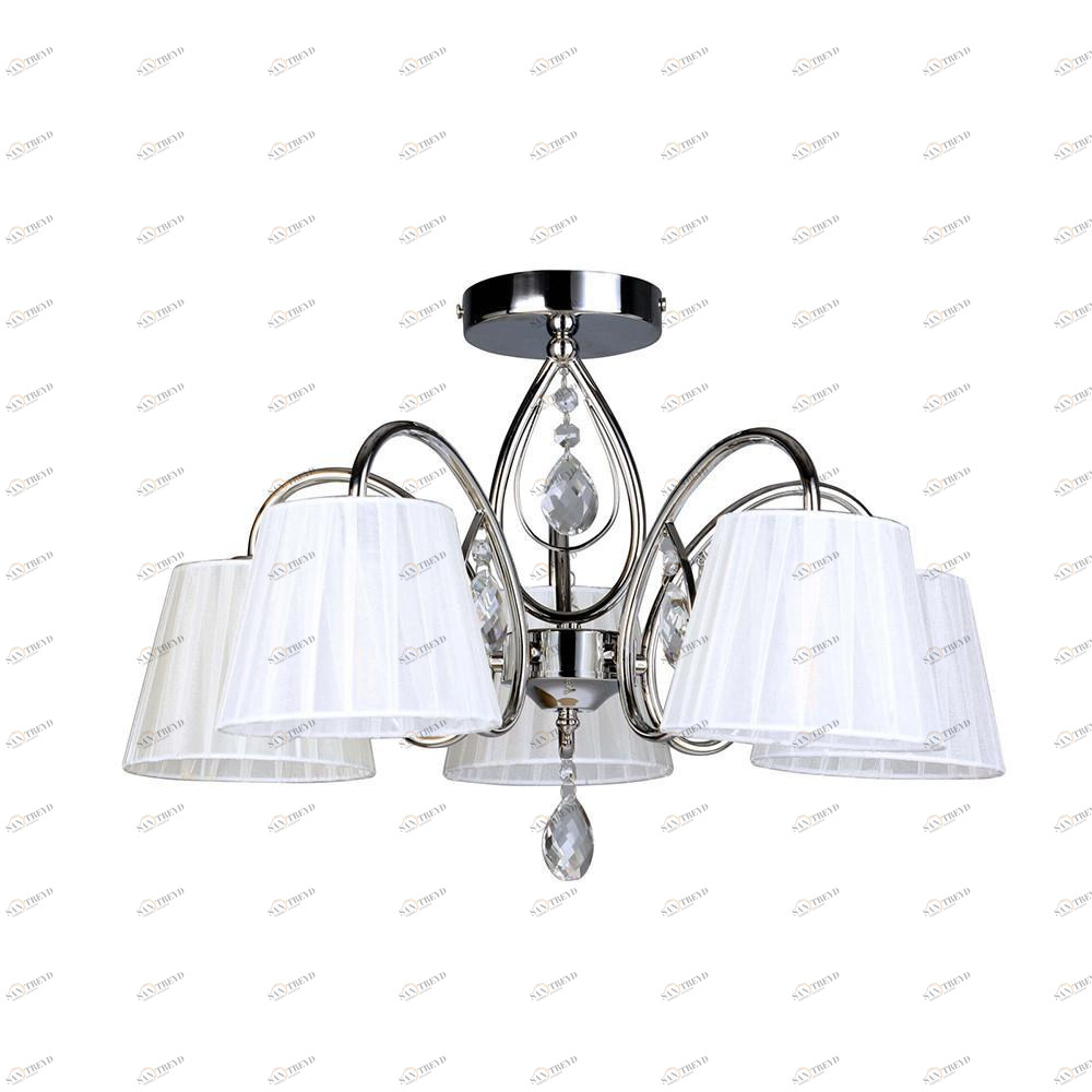 Потолочная люстра Omnilux Cardillo OML-56607-05 OMNILUX CARDILLO 336874 Белый;хром 