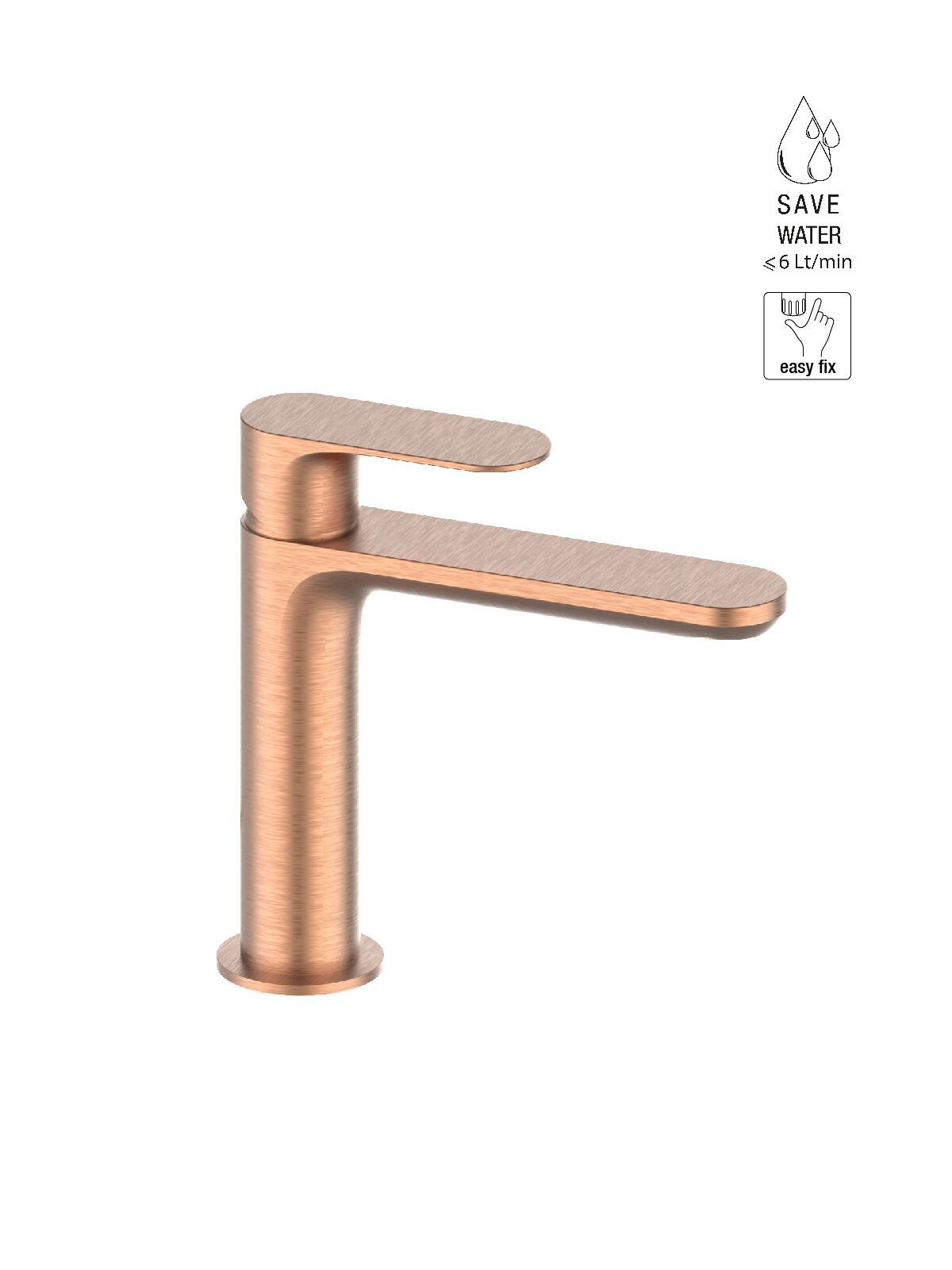 Однорычажный смеситель для раковины без слива Rubinetterie Frattini Lea ARCH-00023808 - Вид №3