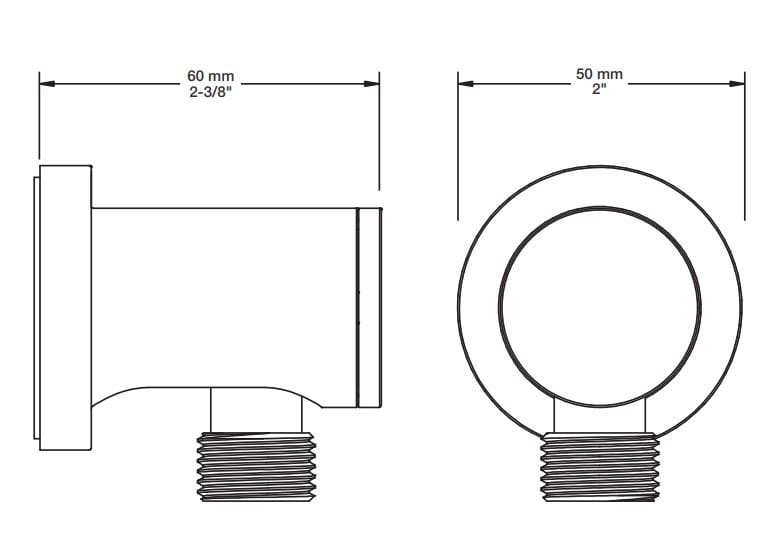 Встраиваемый набор для ванны с ручным душем BARIL PRO-2220-66 ARCH-00081266 - Вид №5