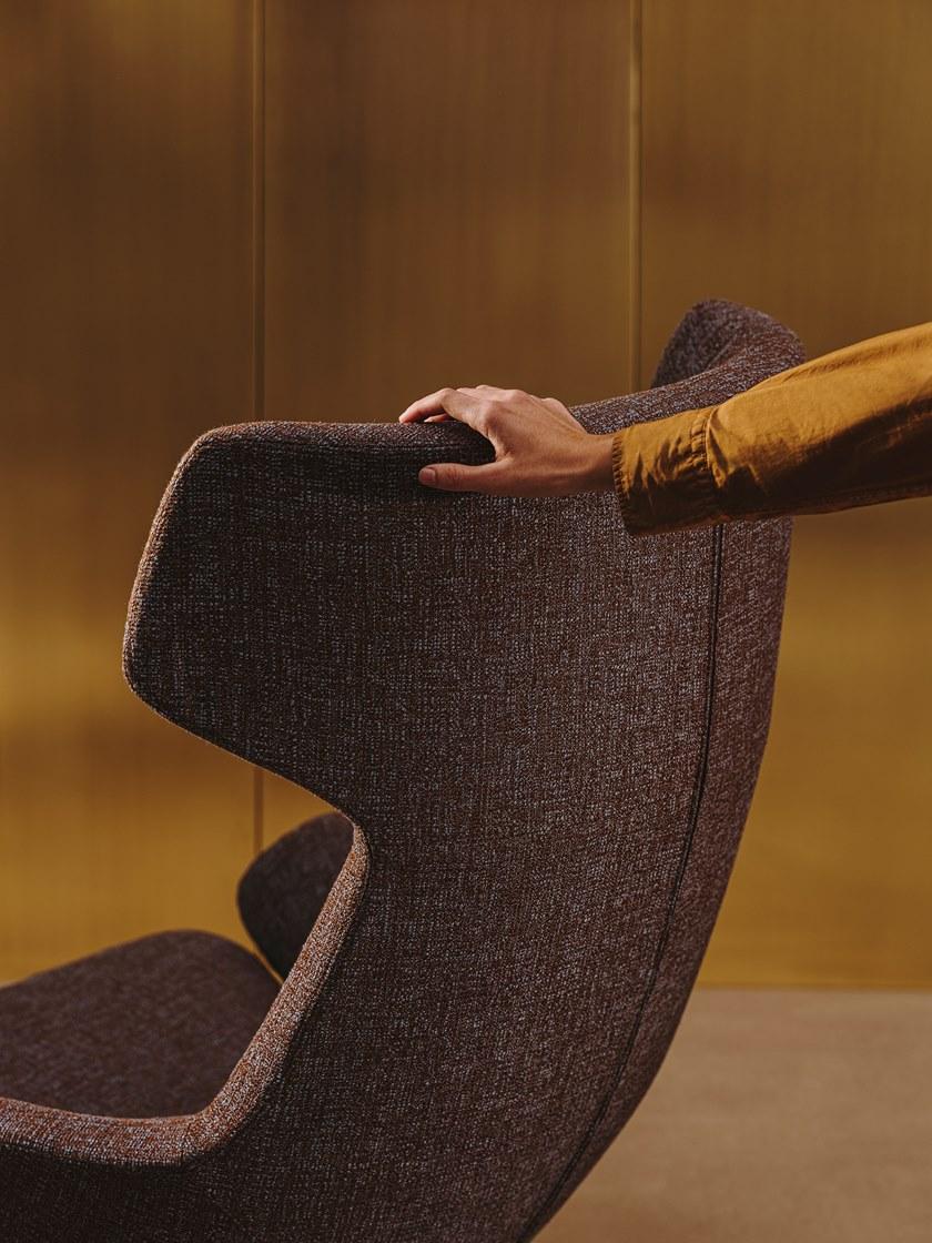 arper Стул Wing из ткани с 4-мя спицами и подлокотниками Aston club sun-id-1458915 - Вид №4