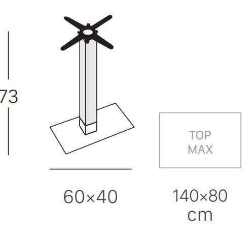 Основание стального стола S-CAB Тиффани ARCH-00017872 - Вид №3