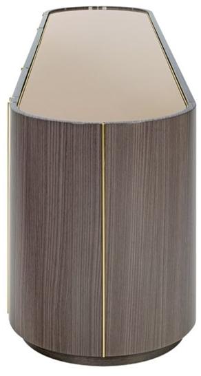 FRATO Низкая деревянная тумба под ТВ с распашными дверцами  Ffu370005aaa  - Вид №2