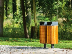 mmcité1 Деревянная корзина для мусора с крышкой Nanuk