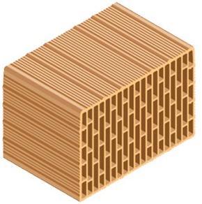 T2D Кирпичный блок с высокой биосовместимостью Ecopor® 311 207