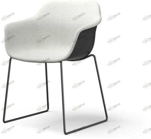 Brunner Стул с обивкой из ткани с подлокотниками Crona sun-id-1502833