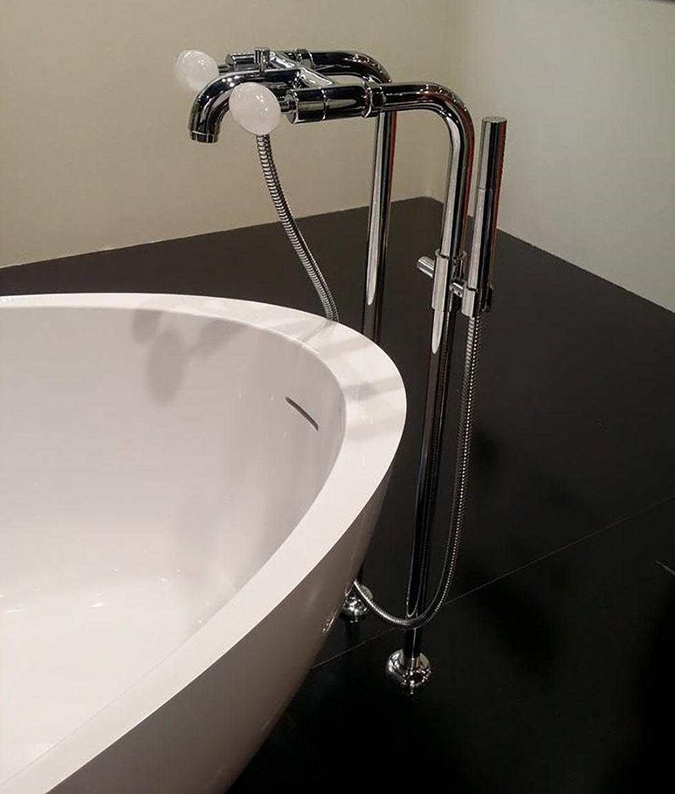 2147 ** 09C Одинарный кран с подключением для стиральной машины 3/4 ” Nicolazzi Series Cristallo di Rocca  - Вид №5