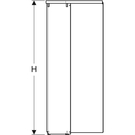 558.208.00.1 Пятиугольный передний элемент Porsgrund Showerama 10-5 Geberit  - Вид №3
