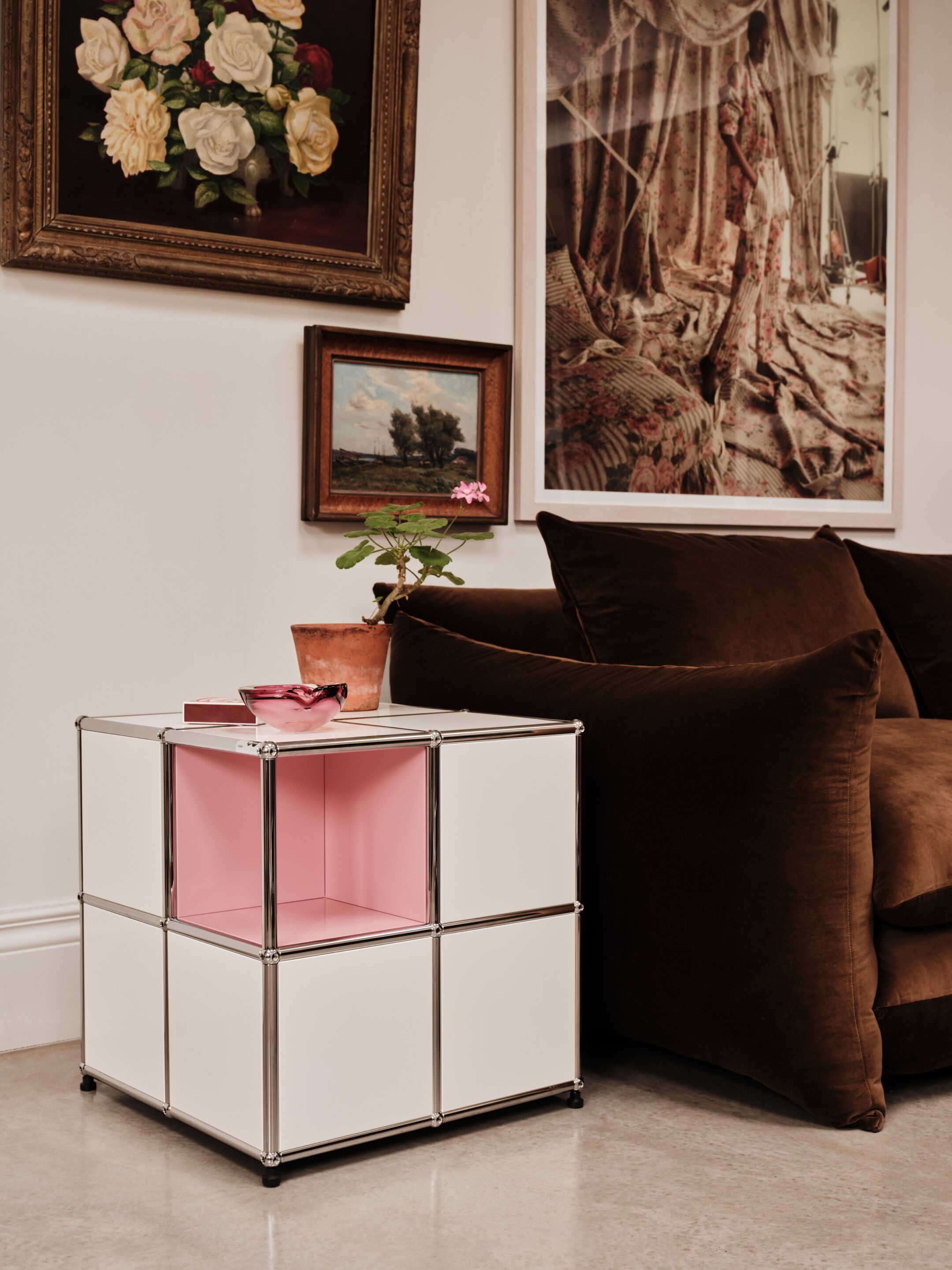 Стальной журнальный столик с отсеком для хранения USM TESSELLATE ARCH-00064241 - Вид №12