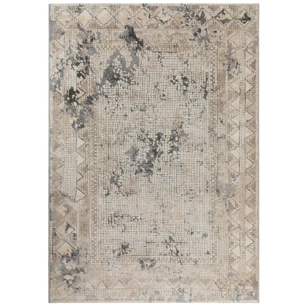 Ковер полипропилен Nika 0A863A 80х150 см цвет бежевый STLM-2039505