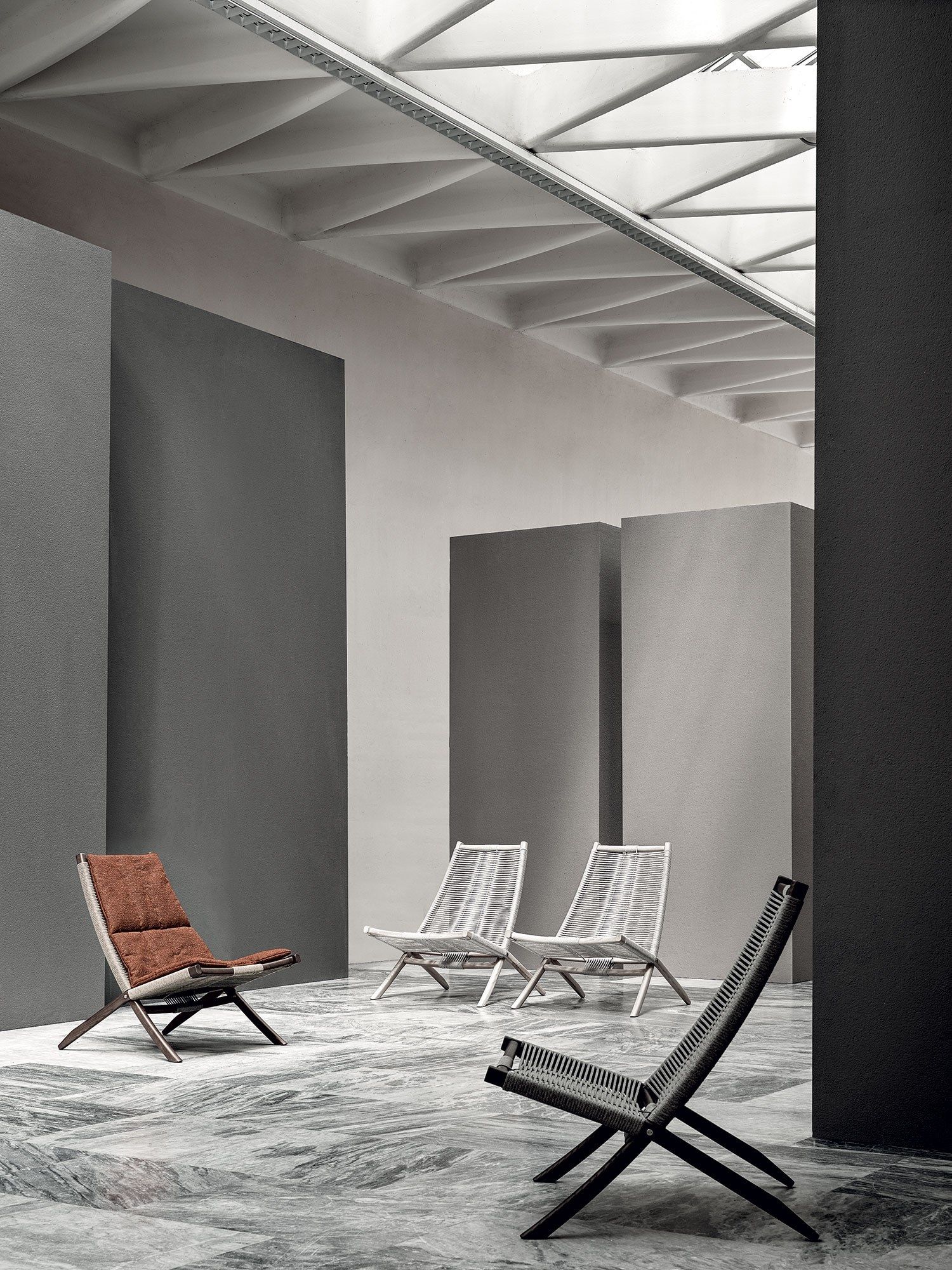 Кресло из ткани, веревки и ясеня Frigerio Хули ARCH-00149241 - Вид №6