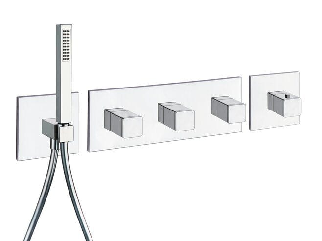 Термостатический смеситель для душа / ванны с 5 отверстиями и ручным душем CRISTINA Rubinetterie Термостатические смесители-Shower &amp ARCH-00032816