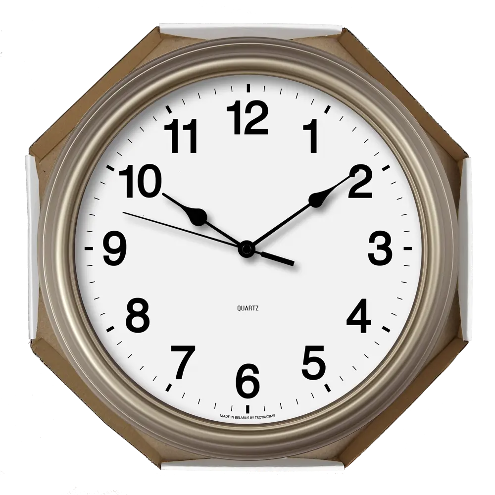 Часы настенные Troykatime Классика круглые пластик цвет золотистый бесшумные ø31 см NEO-CLASSIC STLM-2180676 - Вид №3