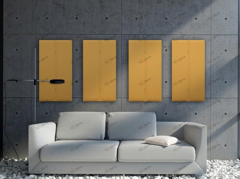 Slalom Акустическая стеновая панель из огнестойкого полиэфирного волокна Ecorange sun-id-1345068