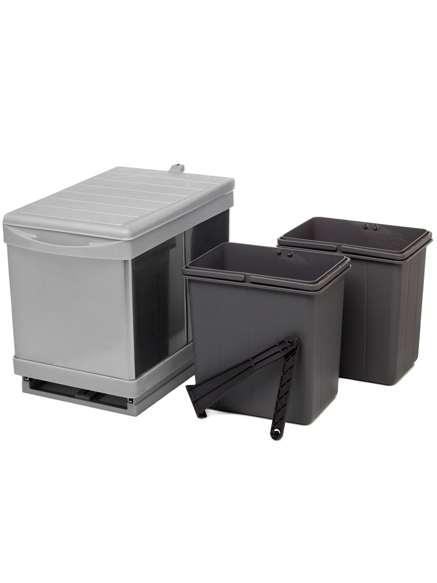 Контейнер для мусора на дверцу Beta 350/12-2 Metallic Grey NAVAKO 10019 - Вид №2