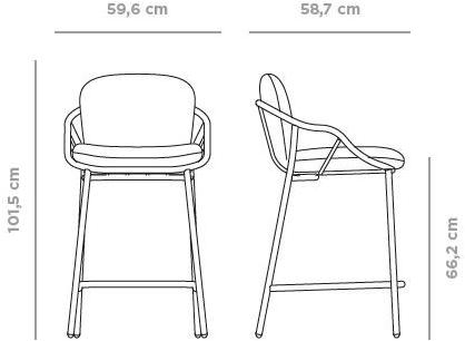 MUSOLA Табурет садовый высокий Nansa sun-id-1404445 - Вид №7
