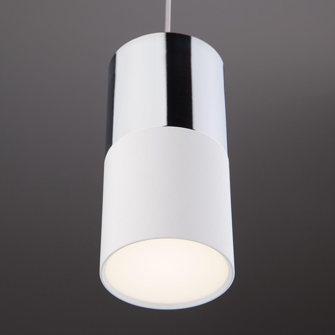 Подвесной светильник Eurosvet Mini Topper 50146/1 хром/белый EUROSVET MINI TOPPER 223283 Белый  - Вид №2