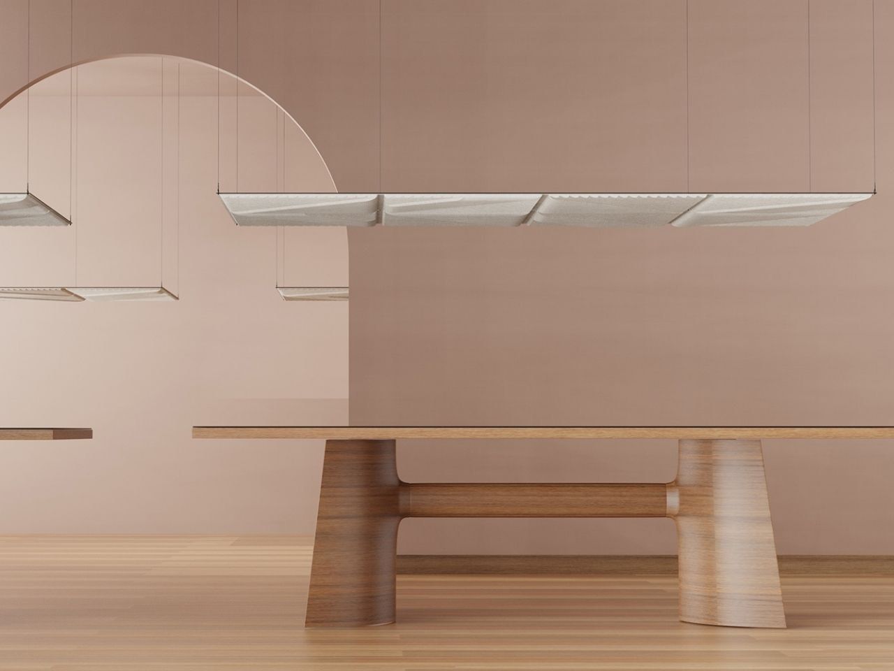 Рециркулированная акустическая панель из полиэфирного волокна Isolspace OBLIQUE ARCH-00052749 - Вид №28