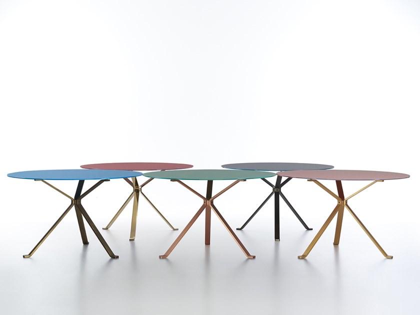 Manerba Круглый стеклянный стол Reflection F22 / fm22 / fm23 - Вид №1